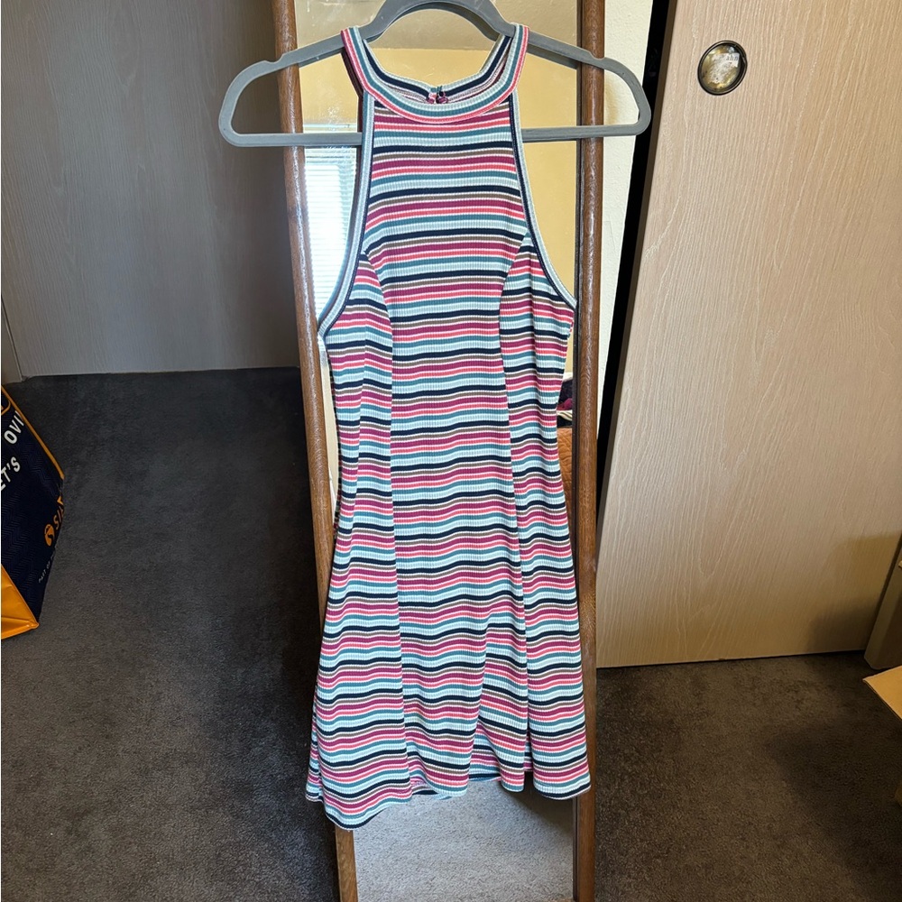 Hollister colorful striped flowy dress, size S.